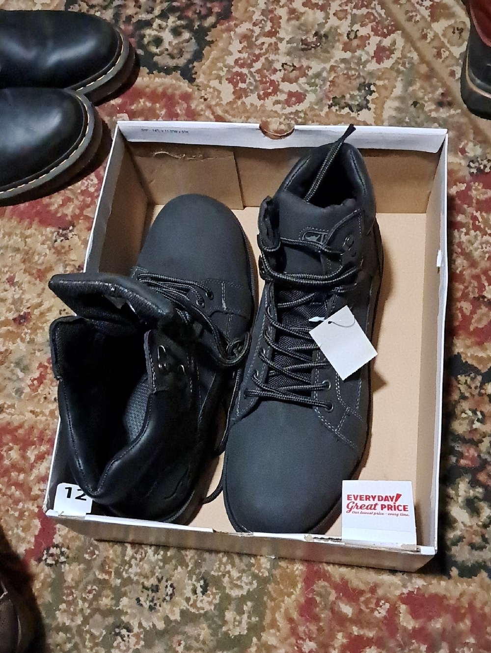 NWT  Texas Steer Black Workboots